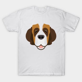 Saint Bernard dog face T-Shirt